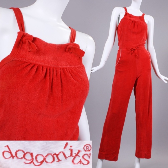 terry cloth jumpsuit 70s